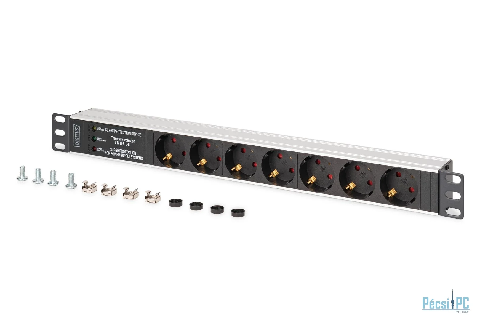 Digitus DN-95441 Túlfeszültségvédő 7DIN 2m Black