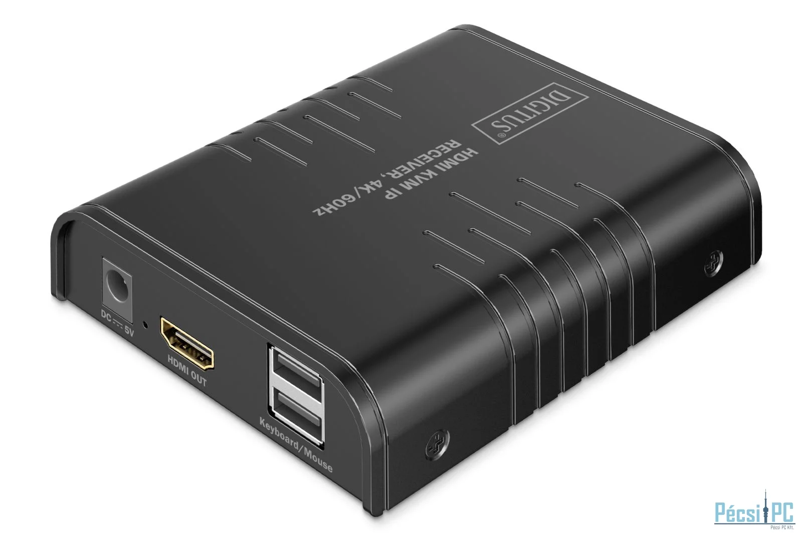 Digitus HDMI KVM IP Receiver 4K/60Hz Black