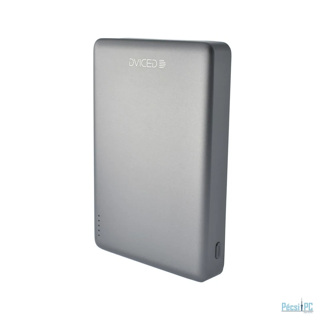 Dviced Qi2 Ultrathin MagSafe 10000mAh Powerbank Black/Grey