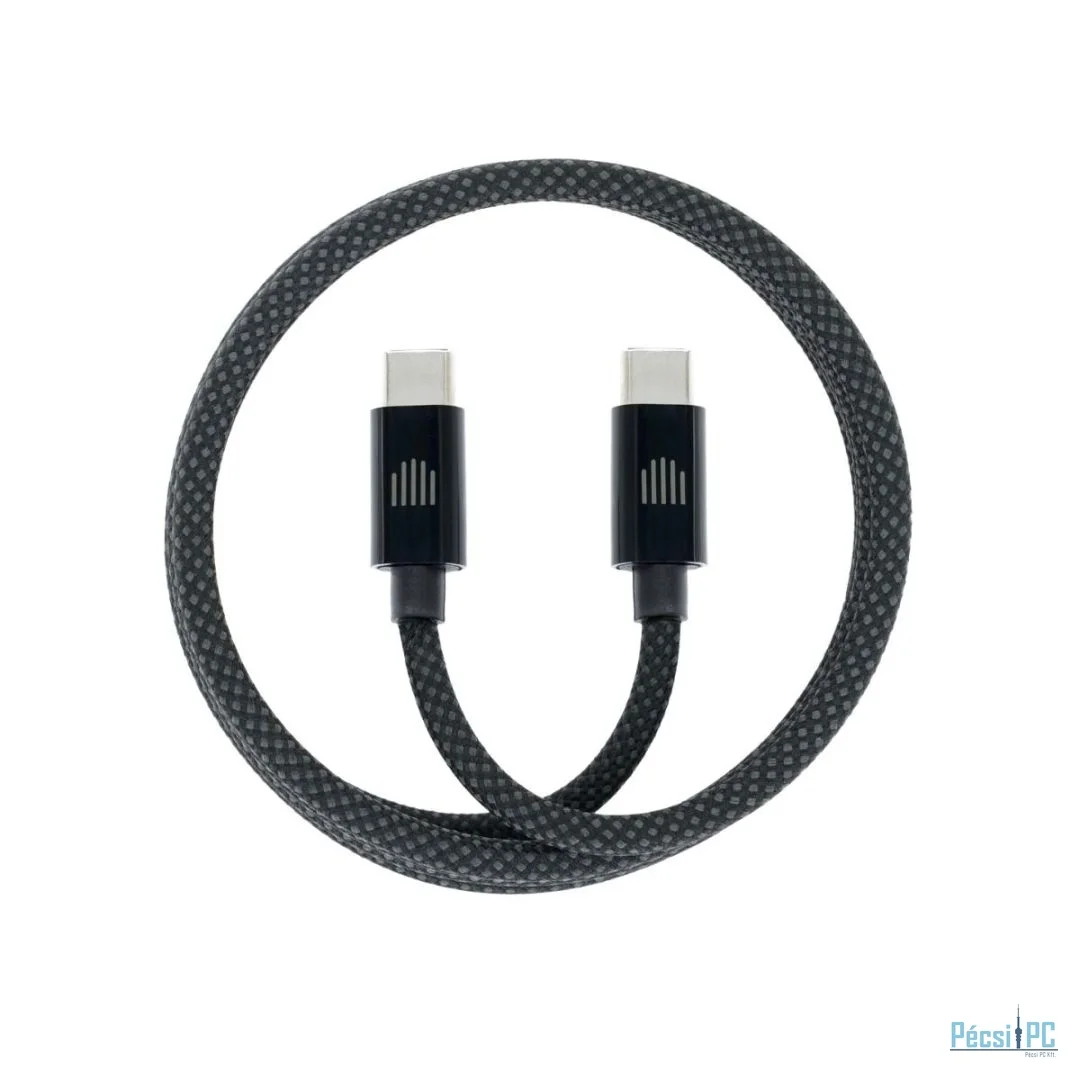 Dviced USB-C to USB-C Magnetic Braided Cable 1,25m Dark Grey