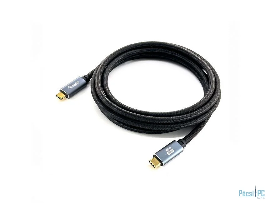 EQuip USB-C 3.2 Gen2 to USB-C 100W cable 2m Black
