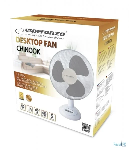 Esperanza Chinook asztali ventilátor White