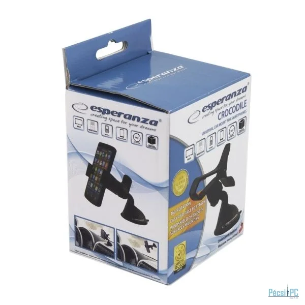 Esperanza EMH103 Crocodile Universal car mount Black