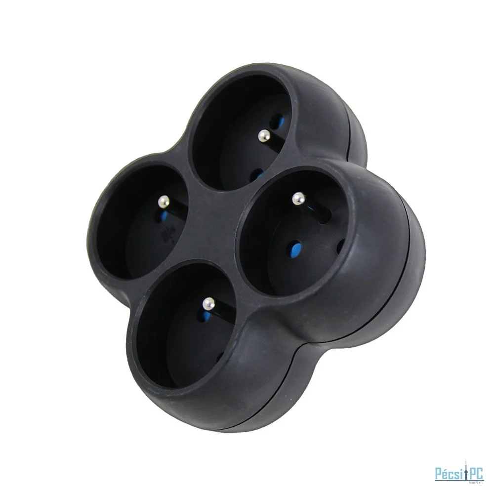 Esperanza Hálózati Elosztó 4DIN Fali Black