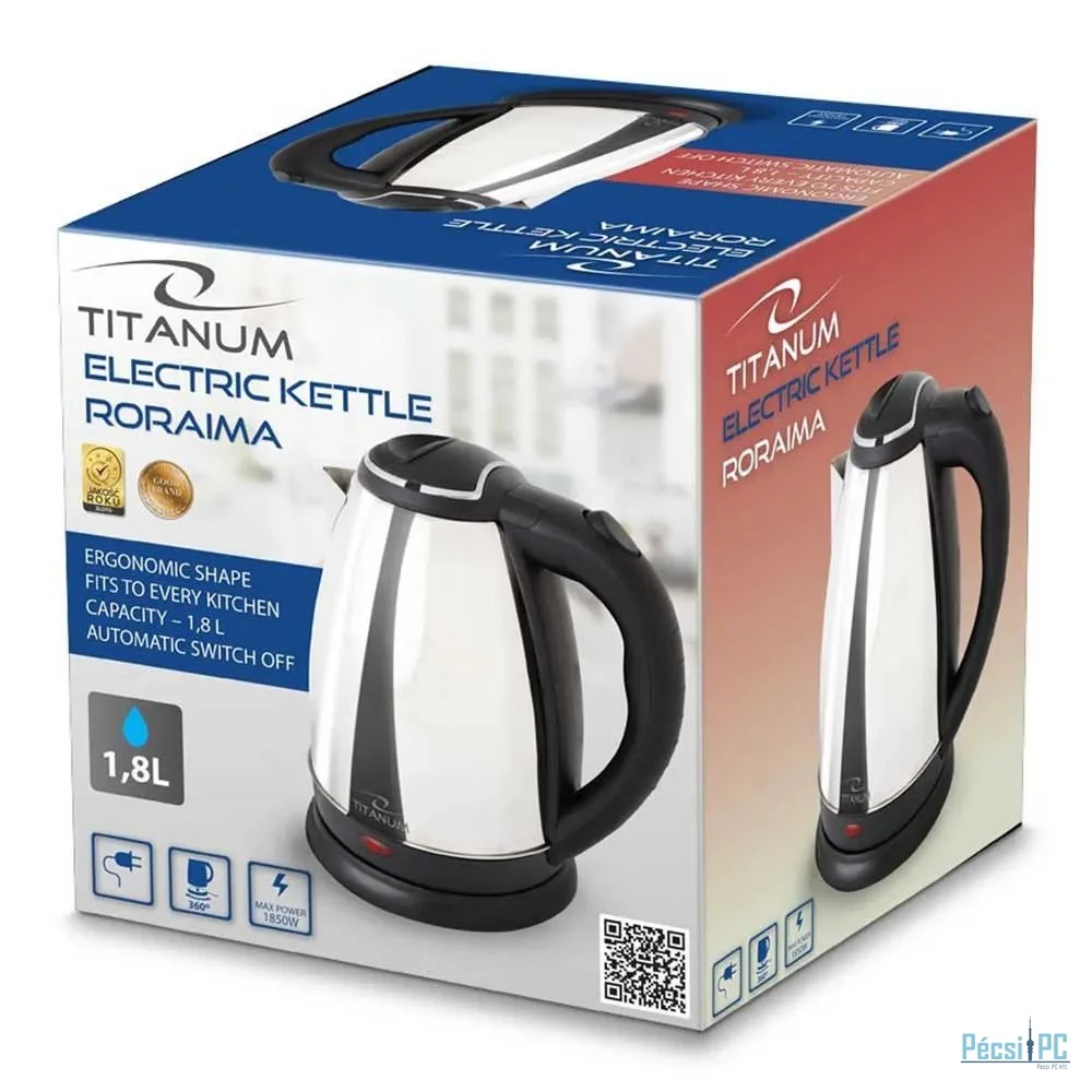 Esperanza Titanium electric kettle roraima 1.8L Silver