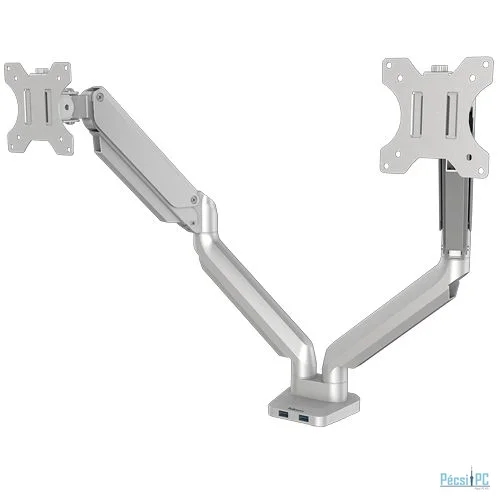 Fellowes Platinum Series Dual Monitor Stand Silver