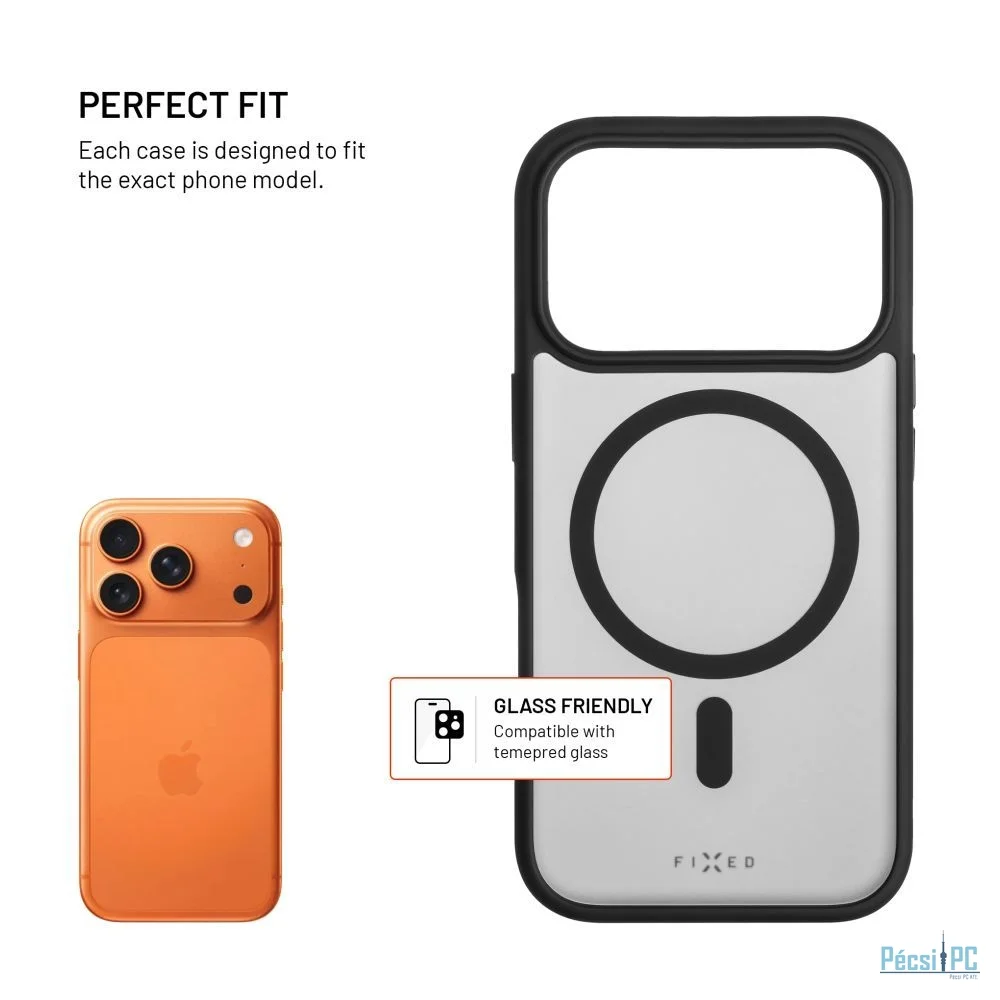FIXED MagMisty case Apple iPhone 17 Pro készülékhez, fekete