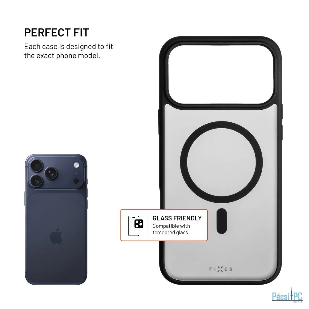 FIXED MagMisty case Apple iPhone 17 Pro Max készülékhez, fekete