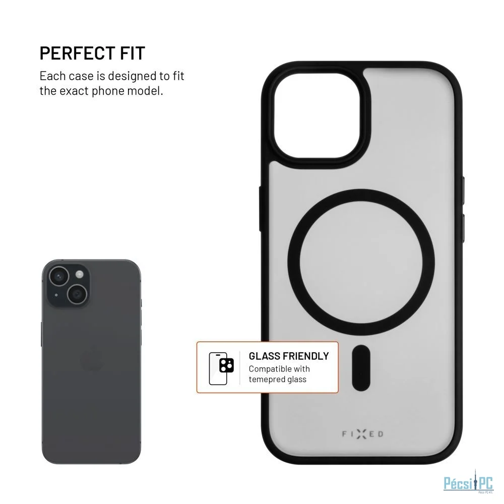 FIXED MagMisty telefontok Apple iPhone 14 Pro készülékhez, fekete