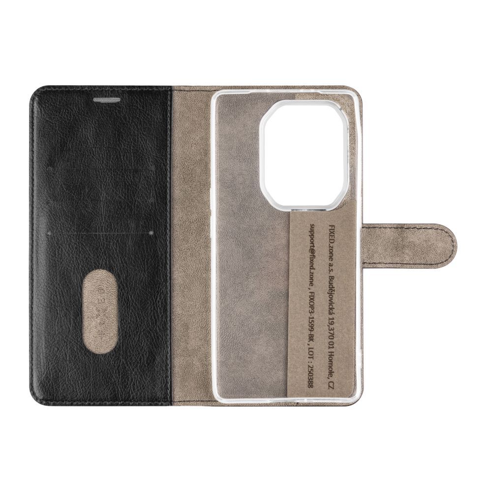 FIXED Opus oldalra nyíló telefontok Infinix Note 50 Pro+ 5G készülékhez, fekete