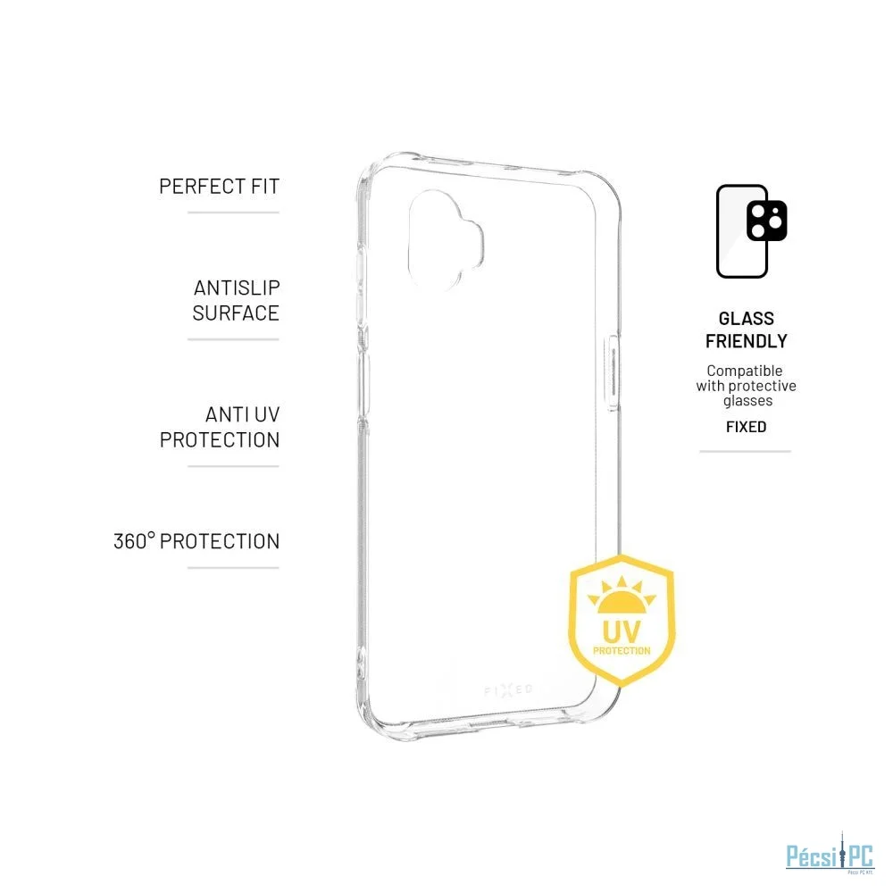 FIXED Slim AntiUV szilikon tok Samsung Galaxy Xcover 7 Pro, átlátszó