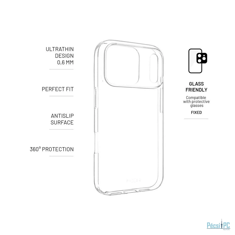 FIXED Story ultravékony telefontok Apple iPhone 17 Pro készülékhez, átlátszó