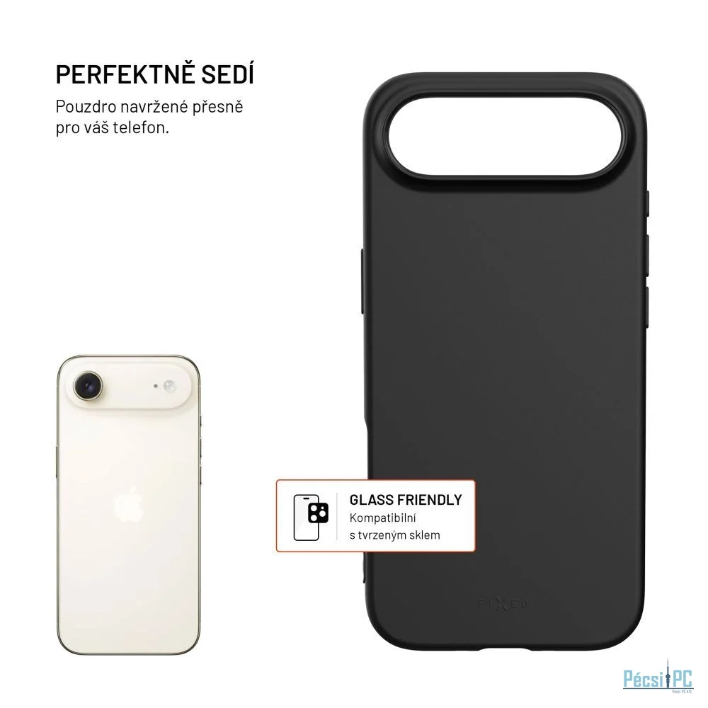 FIXED újrahasznosított anyagból készült TPU telefontok Apple iPhone Air készülékhez, fekete