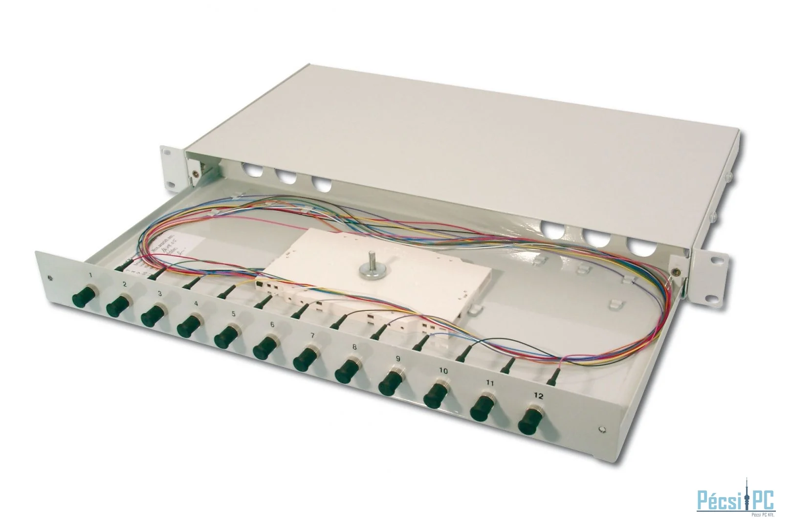 Digitus FO splice box, 1U, equipped, 24x SC DX, OM4