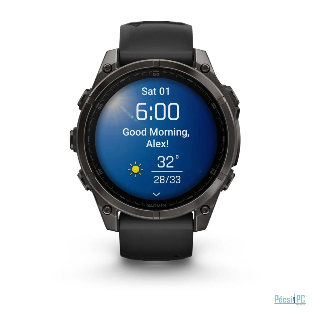 Garmin fenix 8 Silicone Band Sapphire Black