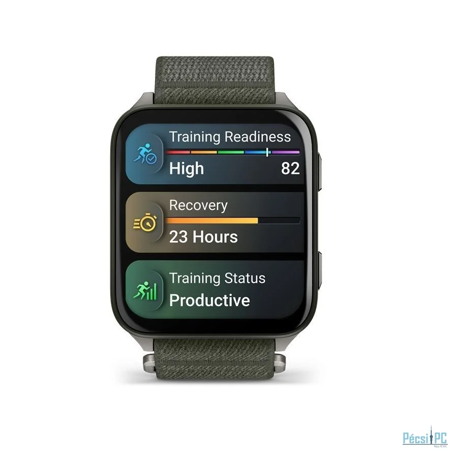 Garmin Venu X1 Moss with Titanium Caseback and Moss ComfortFit Nylon Band