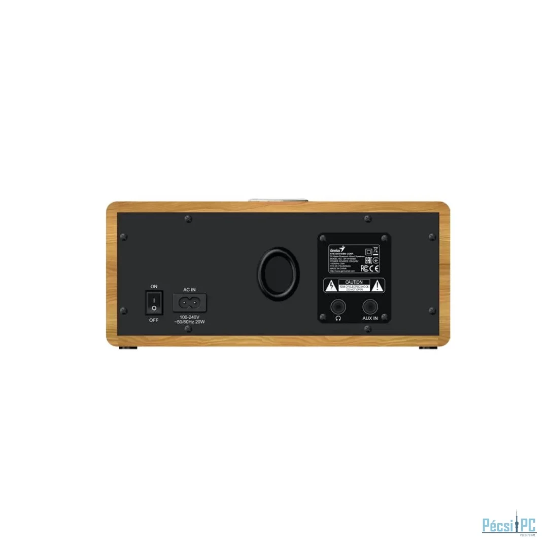 Genius SP-HF505BT Bluetooth Speaker Light Brown Wood