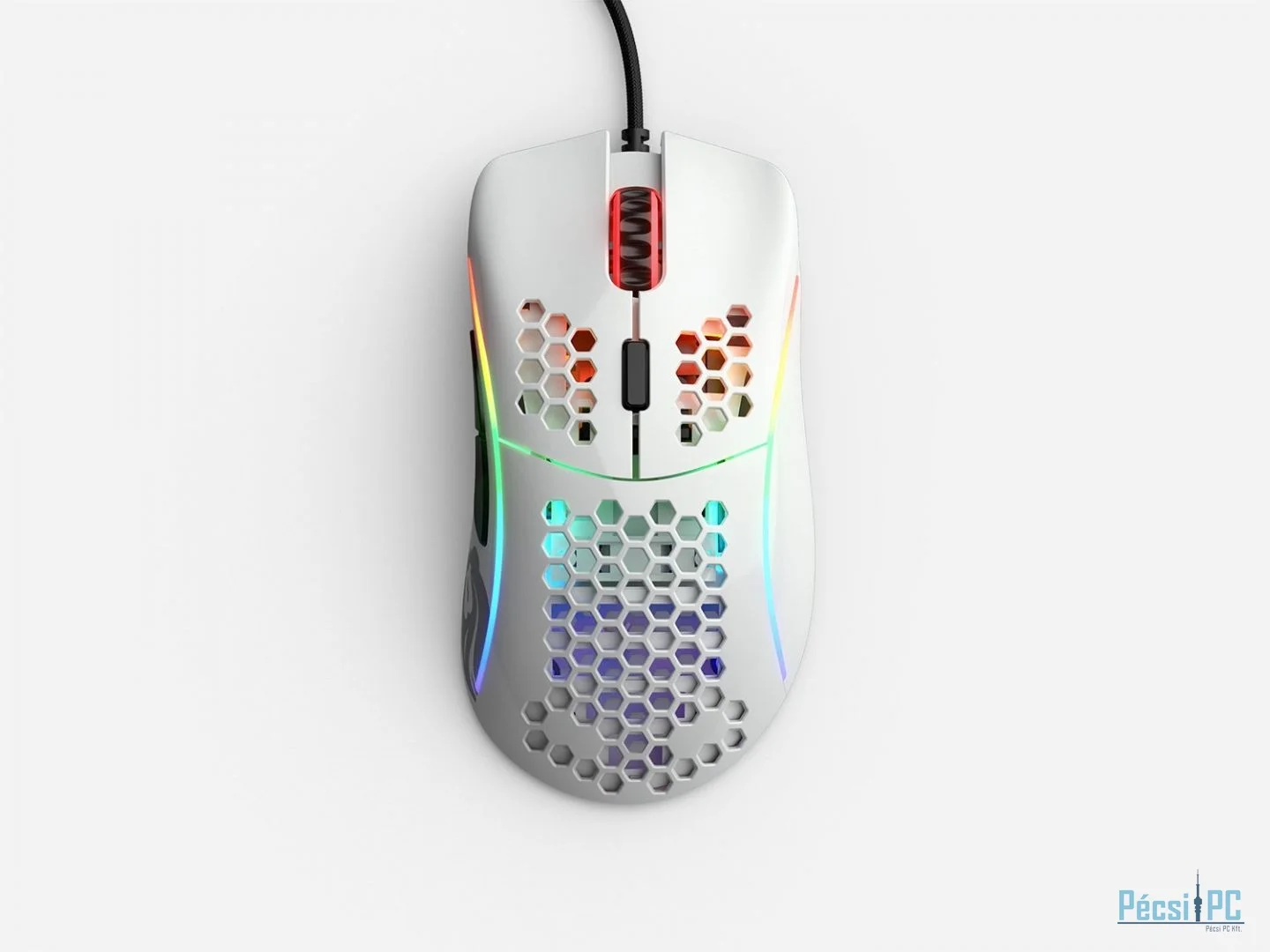 Glorious Model D Gaming Race RGB Glossy White
