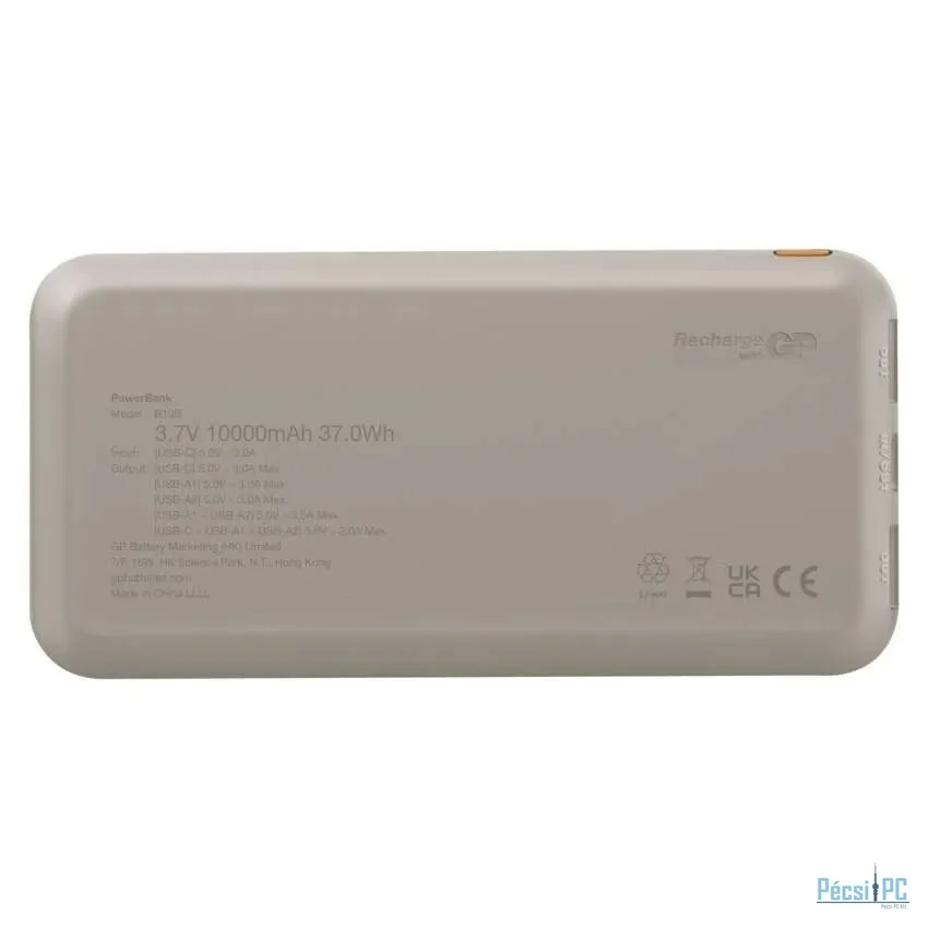 GP B+ Series 10000mAh PowerBank Beige