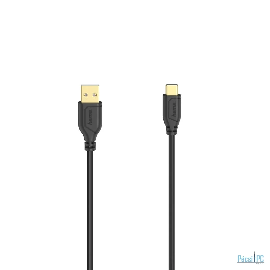 Hama Flexi Slim USB-C to USB-C Cable 0,75m Black
