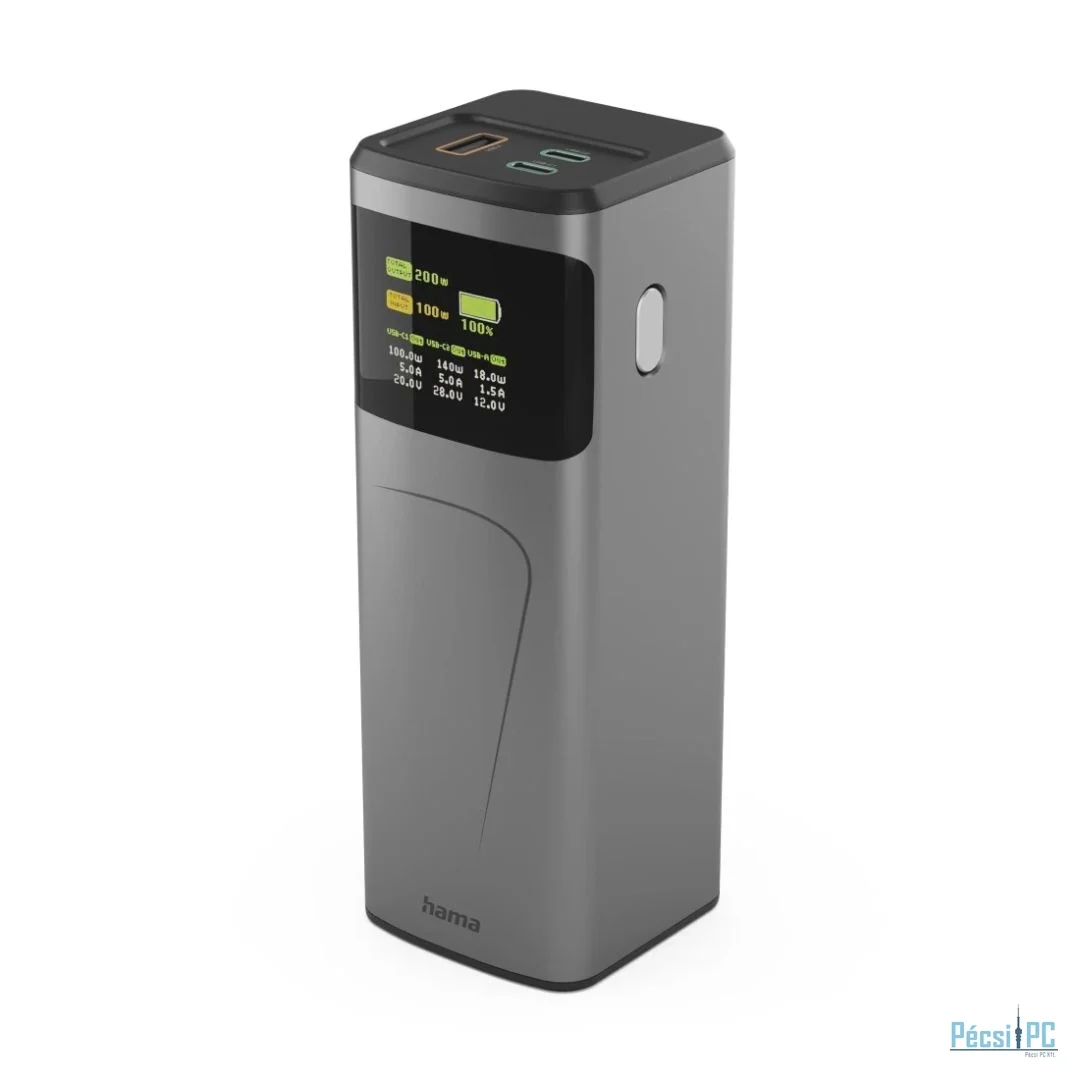 Hama ”High Power” 200W 24000mAh PowerBank Grey