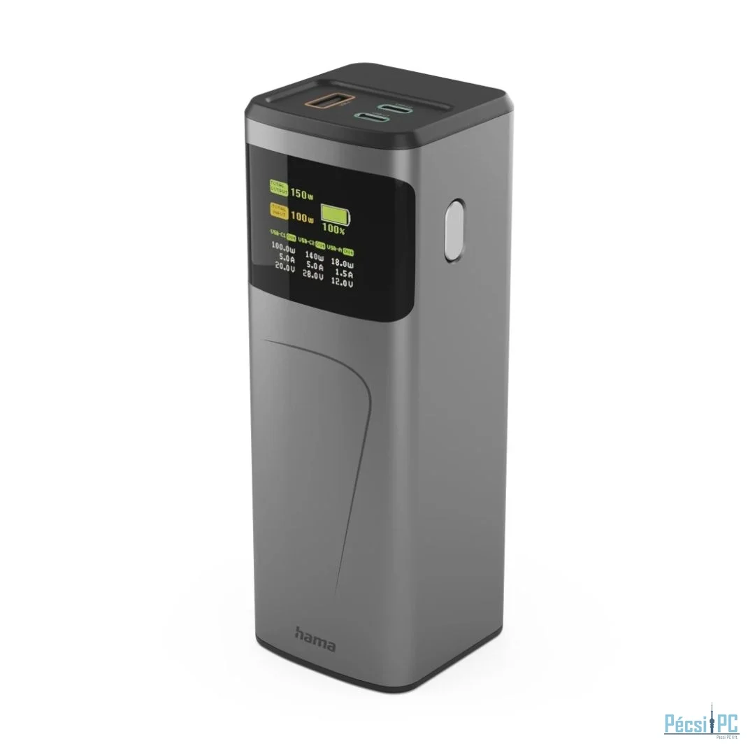 Hama ”High Power” 150W 24000mAh PowerBank Grey