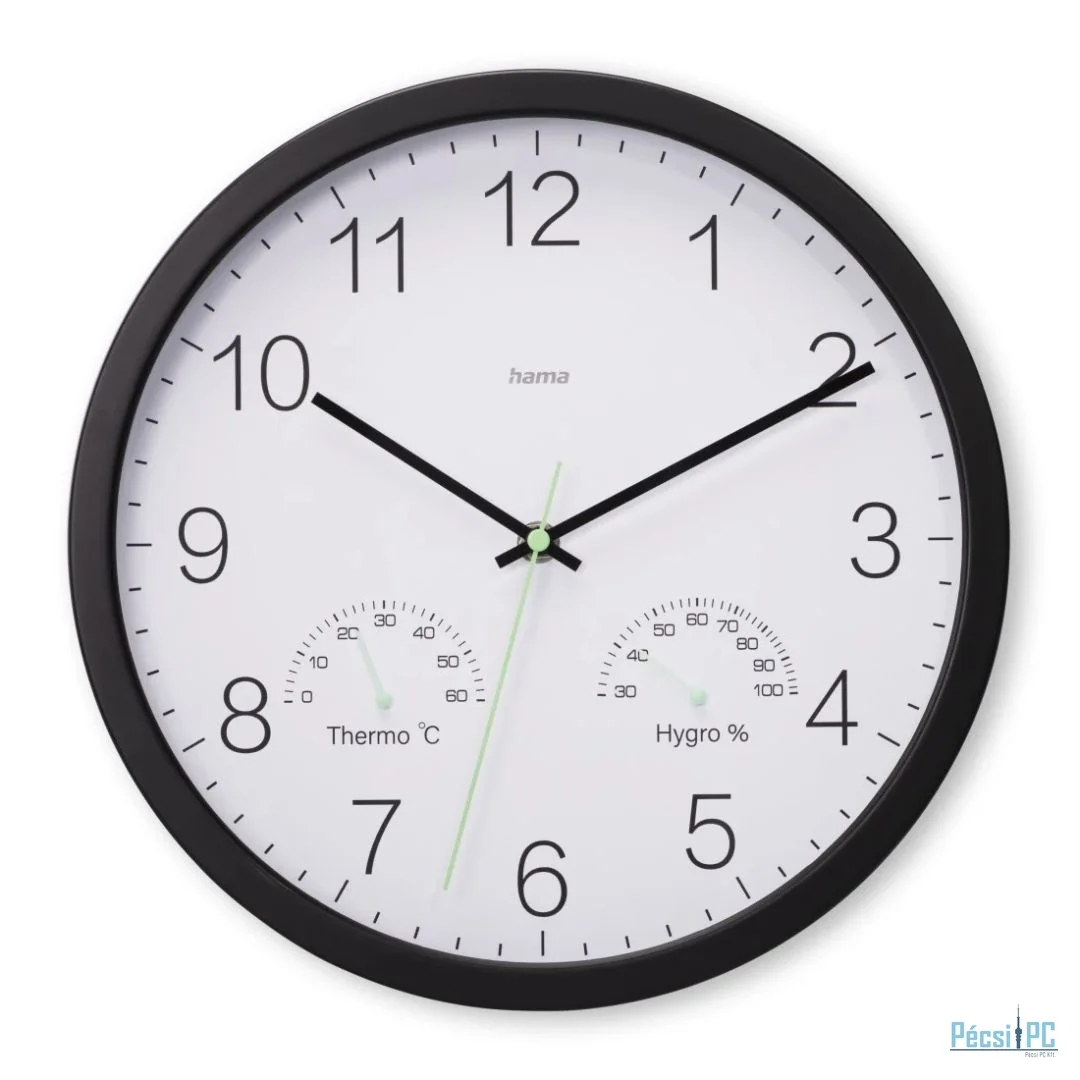 Hama Santorini Wall Clock Black
