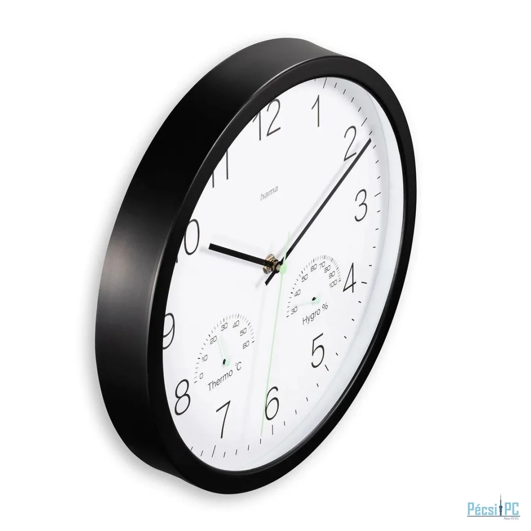Hama Santorini Wall Clock Black