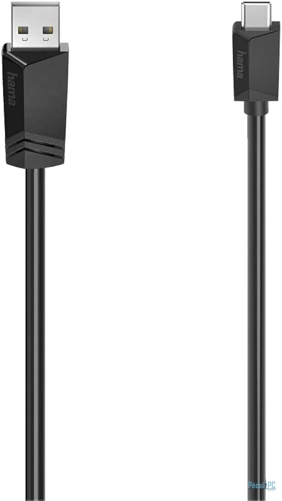 Hama USB-A to USB-C Cable 0,75m Black