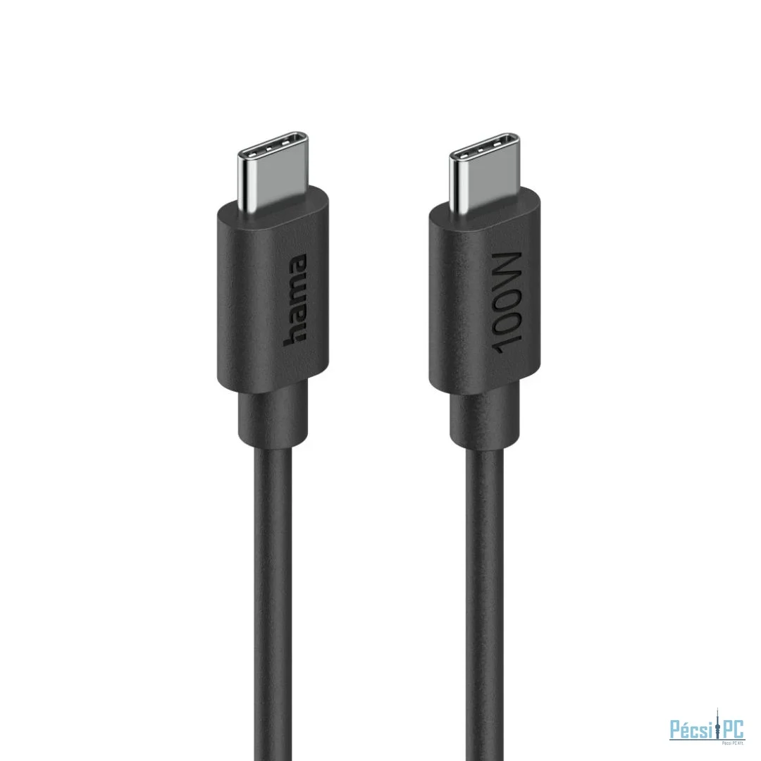 Hama USB-C to USB-C 100W Cable 1,2m Black