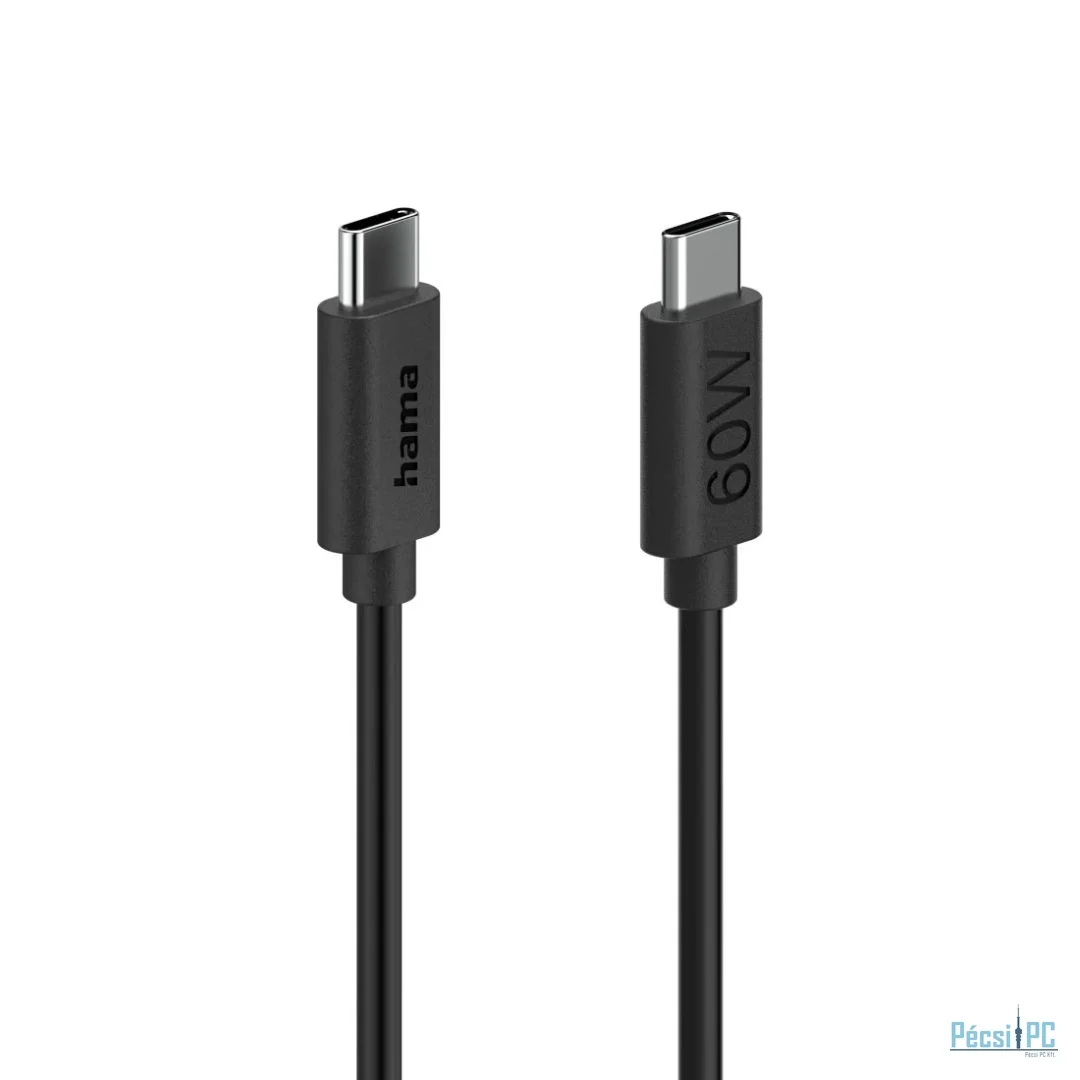 Hama USB-C to USB-C 60W Cable 1,2m Black