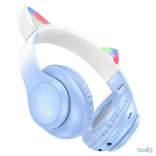 Hoco  W42 Cat Wireless Bluetooth Headset Blue