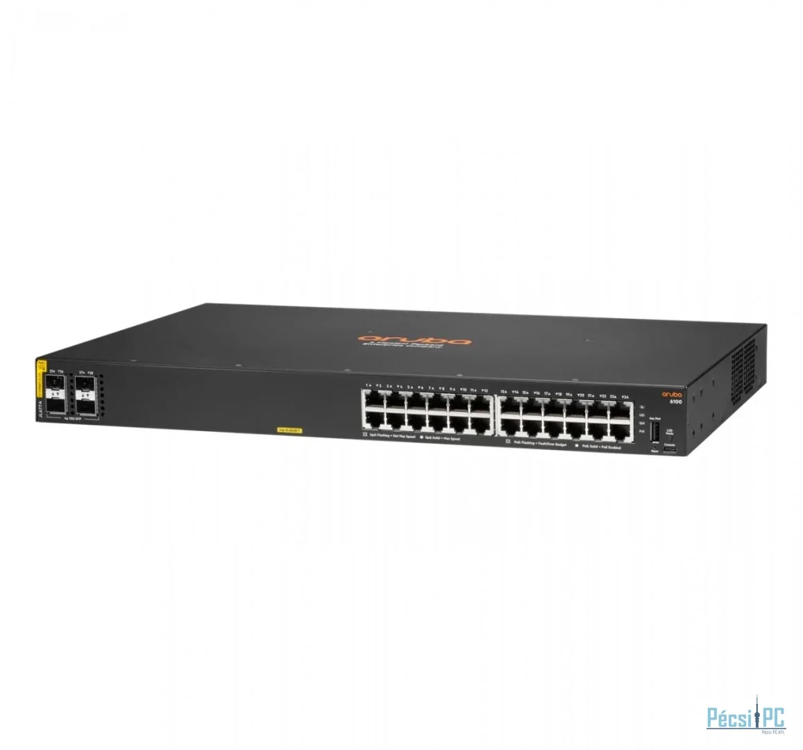HP Aruba 6100 24G Class4 PoE 4SFP+ 370W Switch