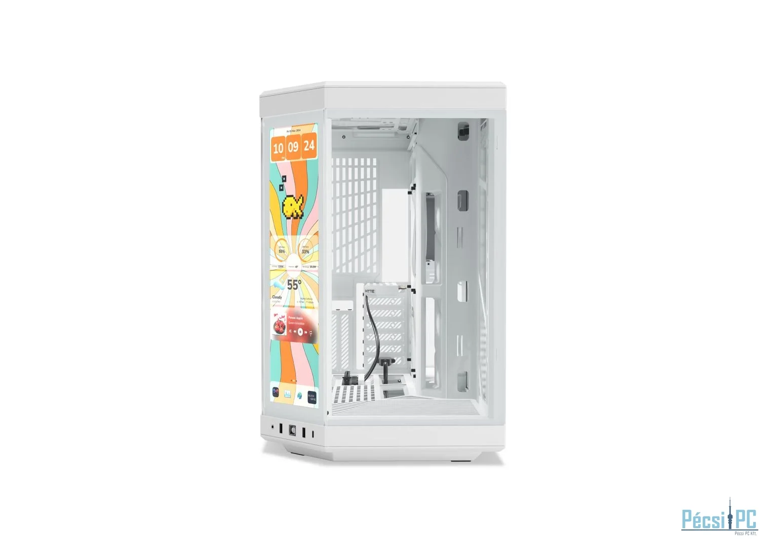 HYTE Y70 Touch Infinite Tempered Glass White