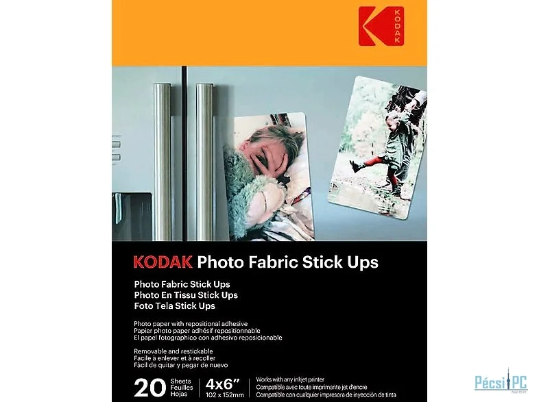 Kodak Photo Fabric 10x15 cm 20db Felragaszthatő felületű papír