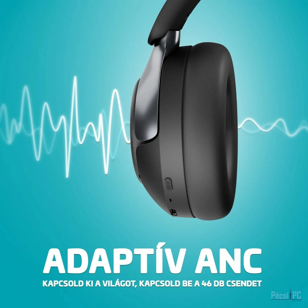 Lamax HighComfort2 ANC Bluetooth Headset Black