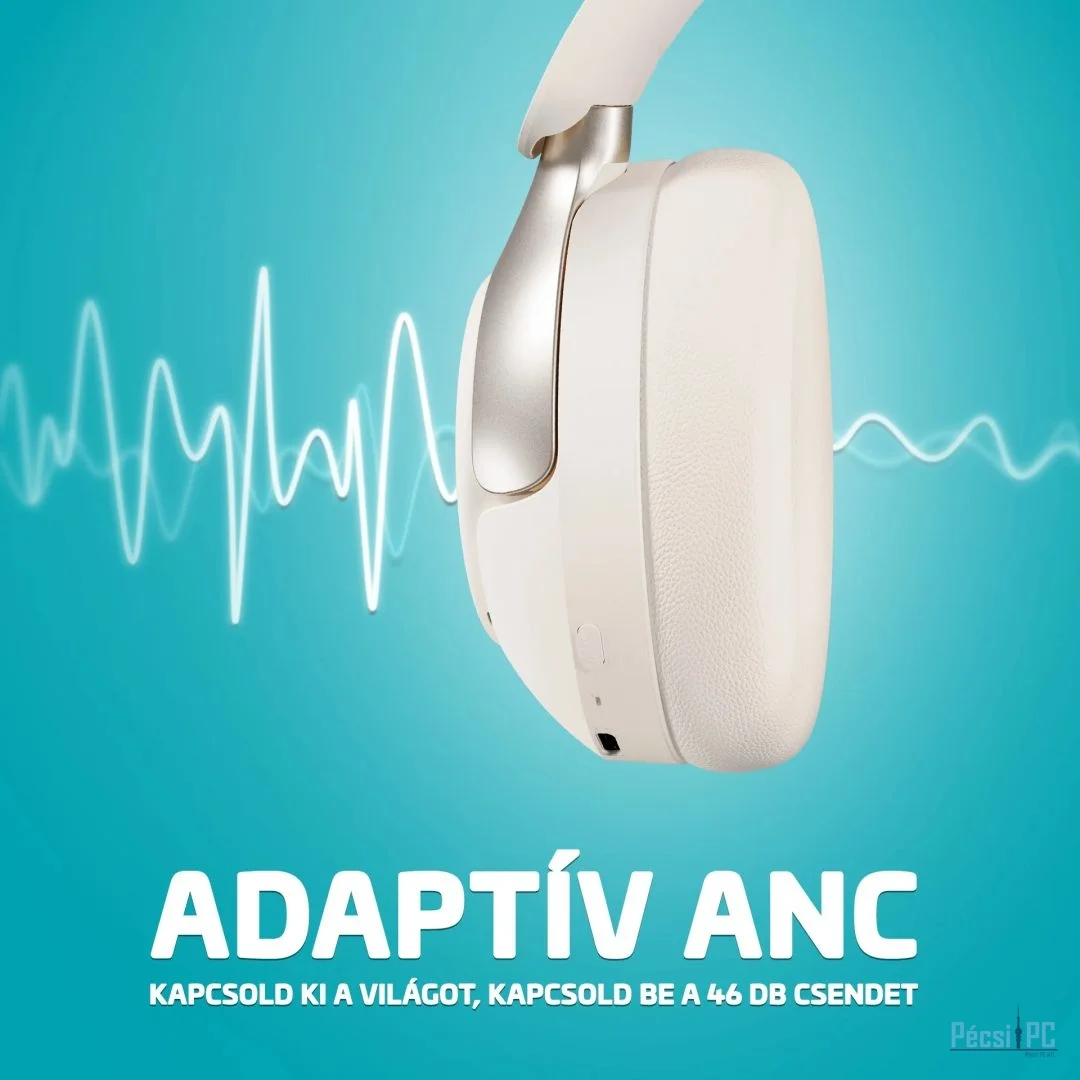 Lamax HighComfort2 ANC Bluetooth Headset White