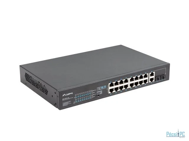 Lanberg 16X 100MB POE+/2X 1GB/1X SFP UNMANAGED RACK 150W