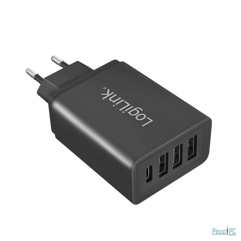 Logilink 4 port USB fast charger Black