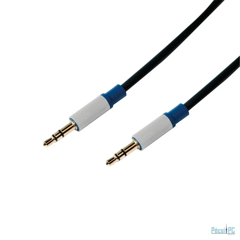 Logilink Audio 3,5mm jack male/male cable 1,5m Black/Blue