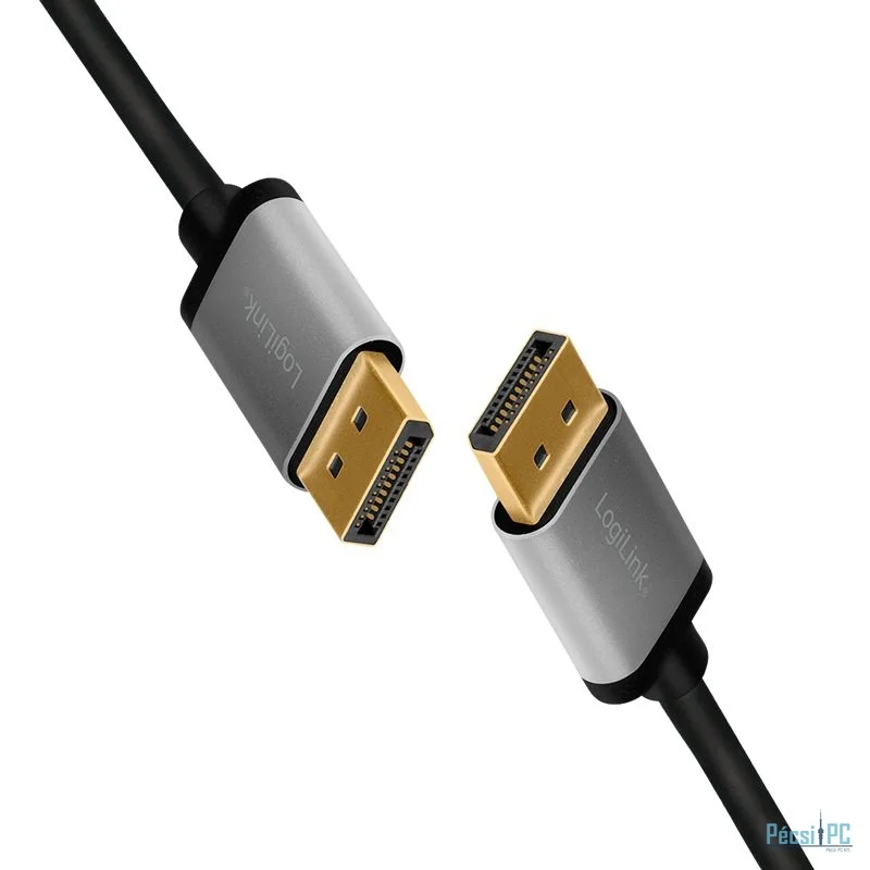 Logilink DisplayPort cable DP/M to DP/M 4K/60 Hz 2m Black/Grey