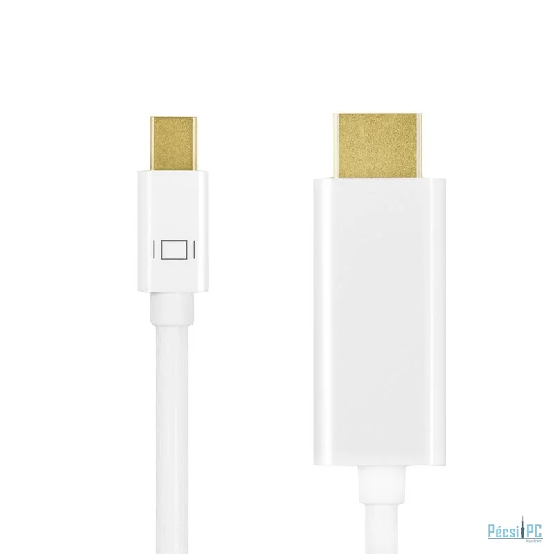 Logilink DisplayPort mDP/M to HDMI-A/M 4K/30 Hz cable 5m White