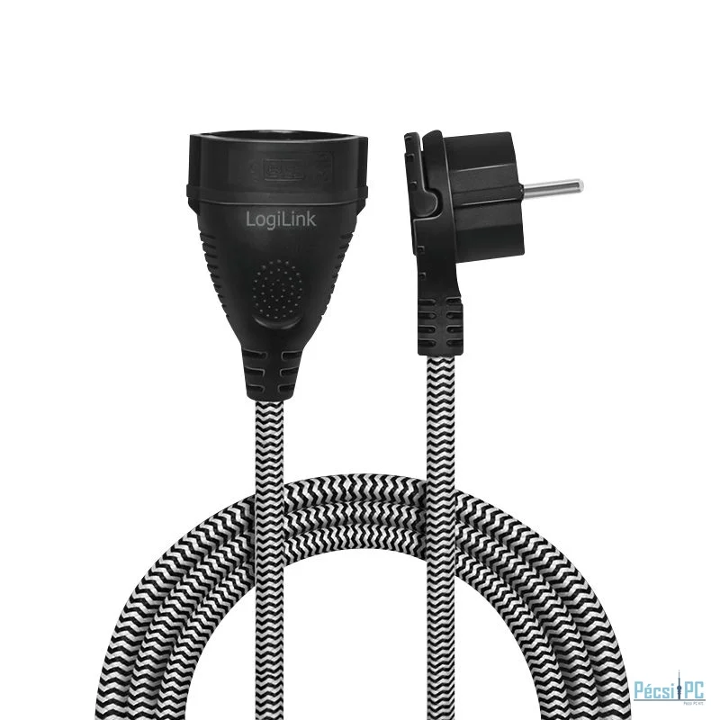 Logilink Hálózati Hosszabbító 3m Black