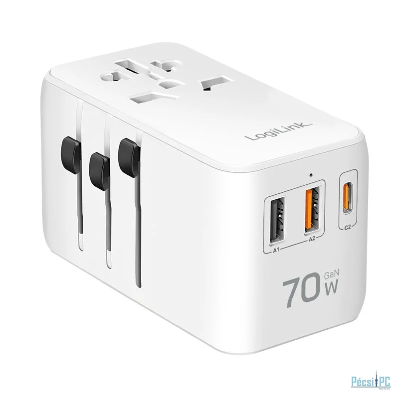 Logilink PA0357 Universal travel power supply White