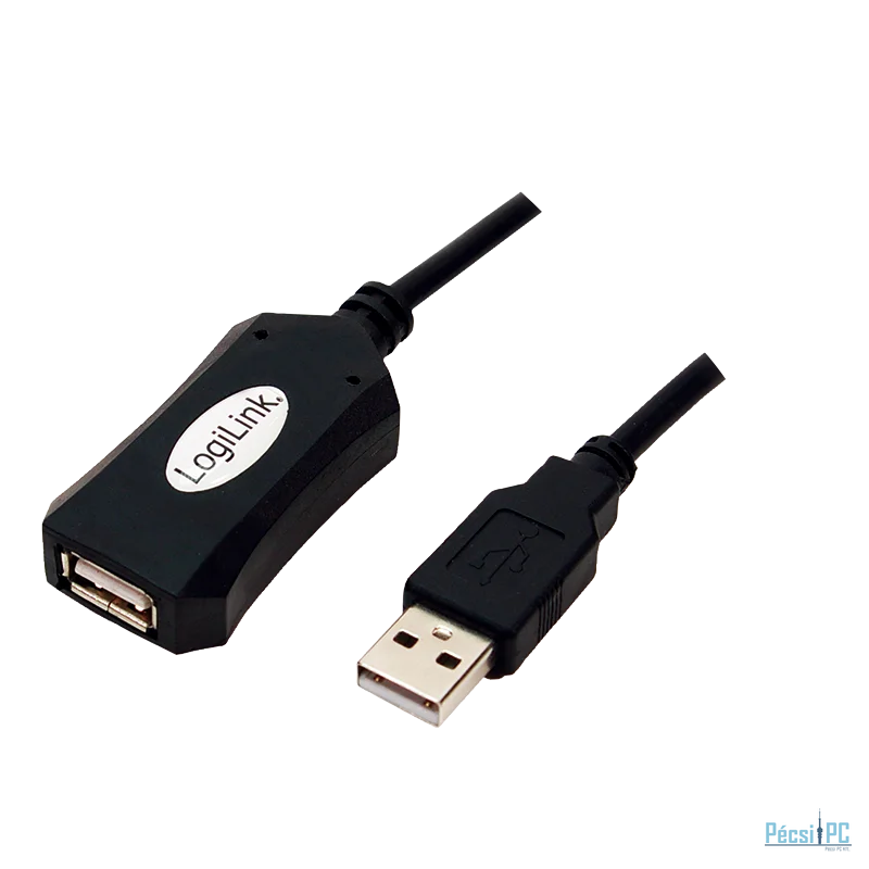 Logilink UA0001A USB 2.0 hoszabbító kábel 5m Black