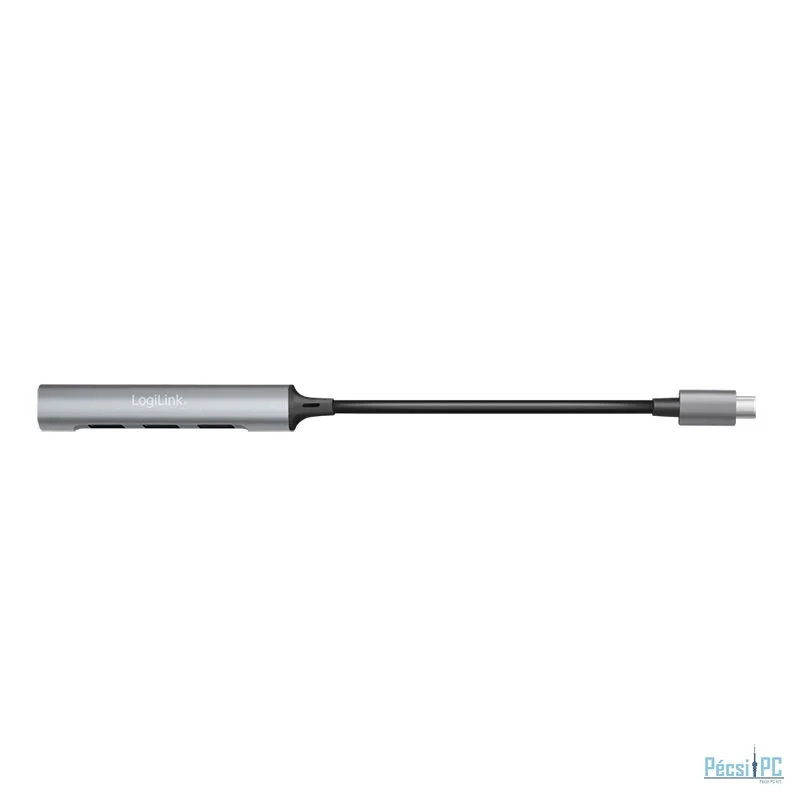 Logilink UA0392 USB 3.2 Gen1 Type-C 4-port slim hub Grey