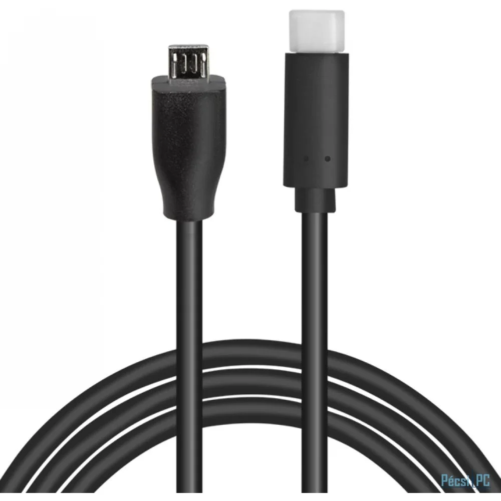 Logilink USB 2.0 cable USB-C male to micro-USB male 1m Black