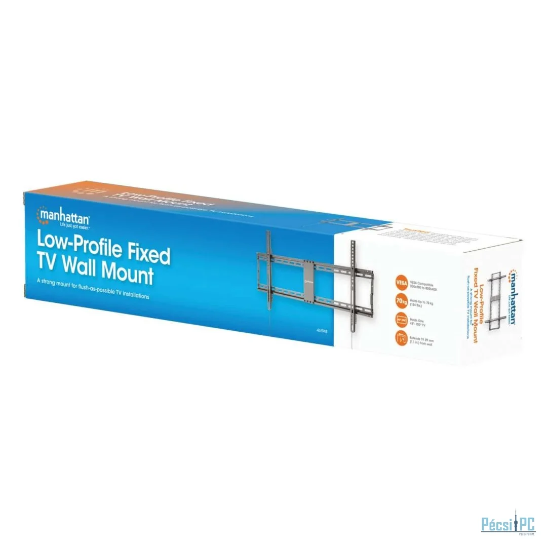 Manhattan Low-Profile Fixed TV Wall Mount 43