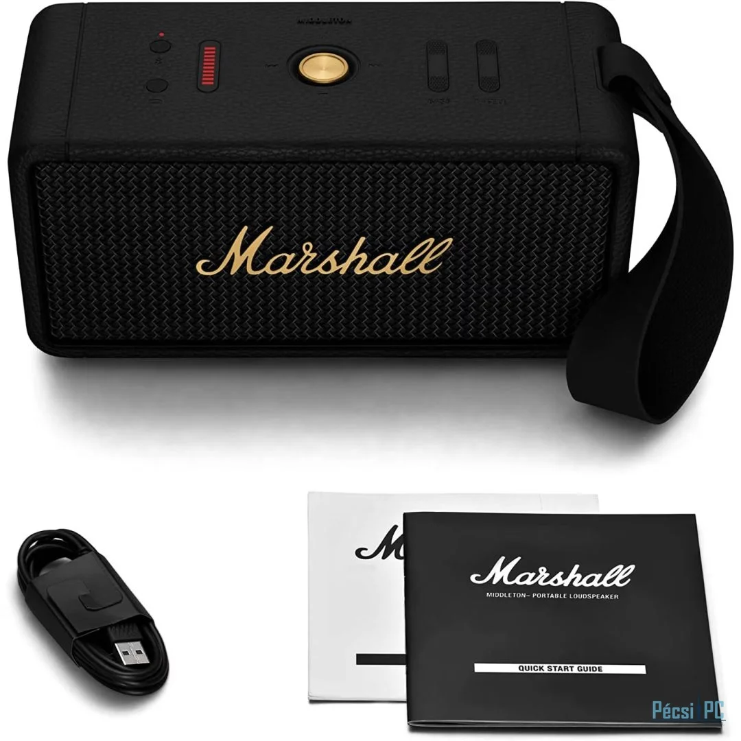Marshall Middleton Bluetooth Speaker Black/Brass