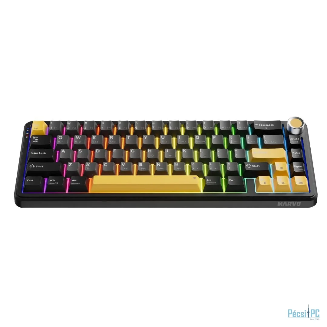 Marvo TITAN 65 Gaming Wireless Keyboard Black/Yellow US